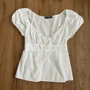Brandy Melville Blair Top in White -- One Size